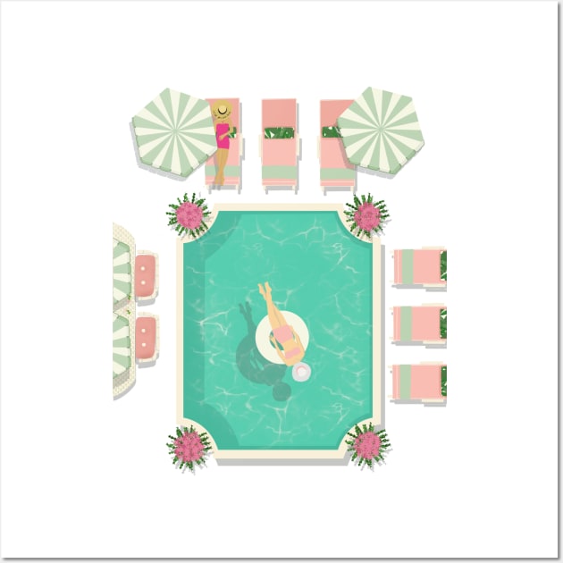 Palm Beach Pool Wall Art by jenblove